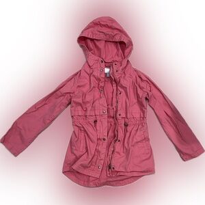Old Navy Girls XL Pink Utility Jacket with Hood 🩷